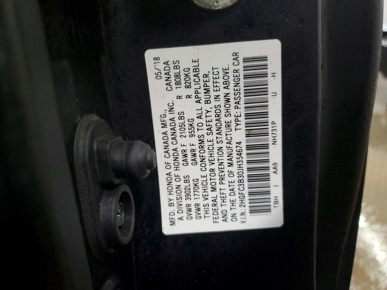 2018 Honda Civic ex