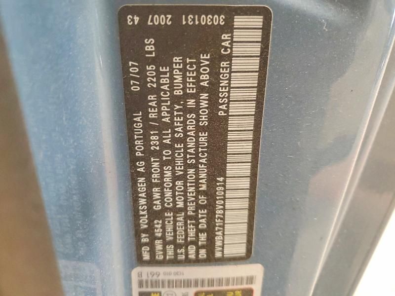 2008 Volkswagen Eos Turbo