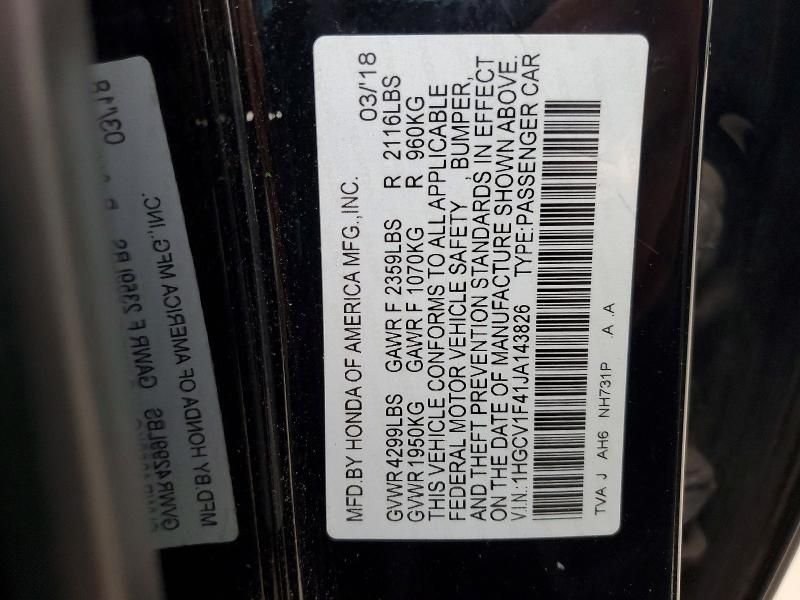 2018 Honda Accord ex