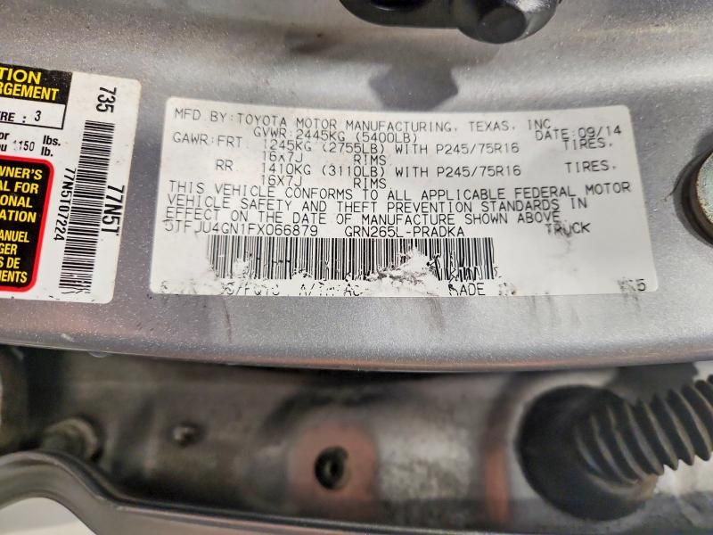 2015 Toyota Tacoma Double cab Prerunner