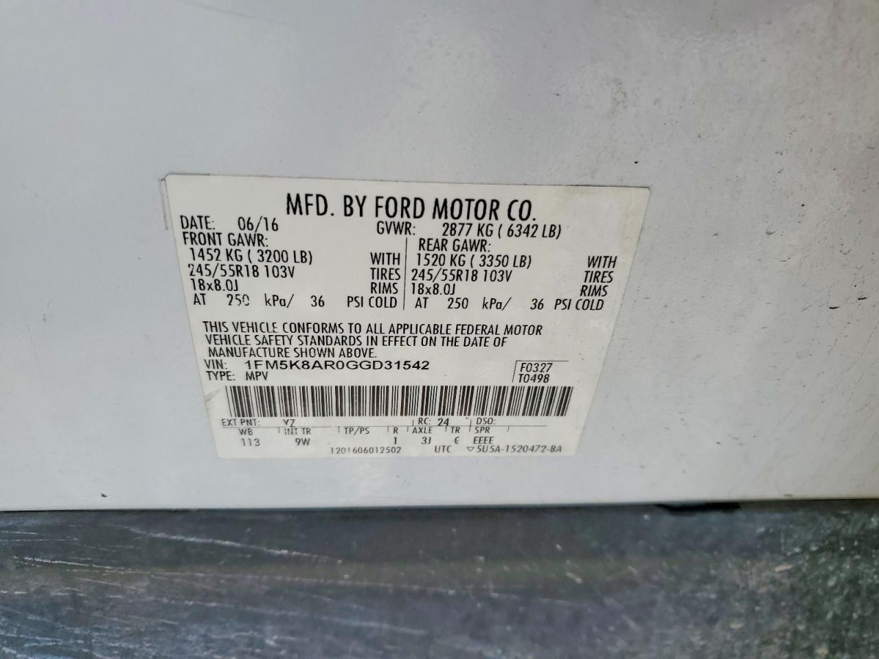 2016 Ford Explorer Police Interceptor