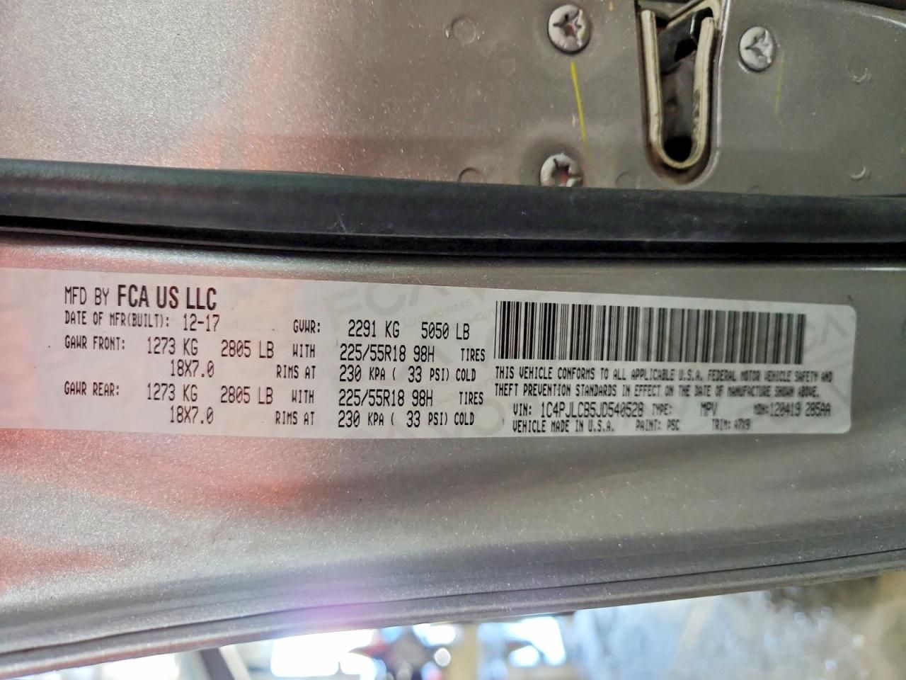 2018 Jeep Cherokee Latitude