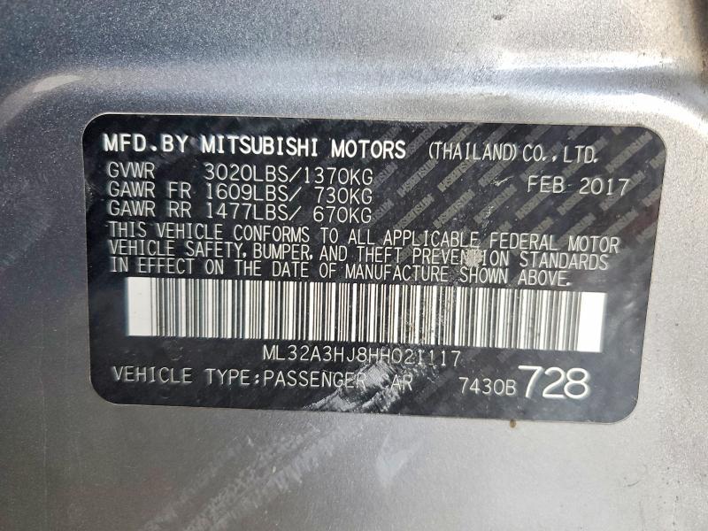 2017 Mitsubishi Mirage es