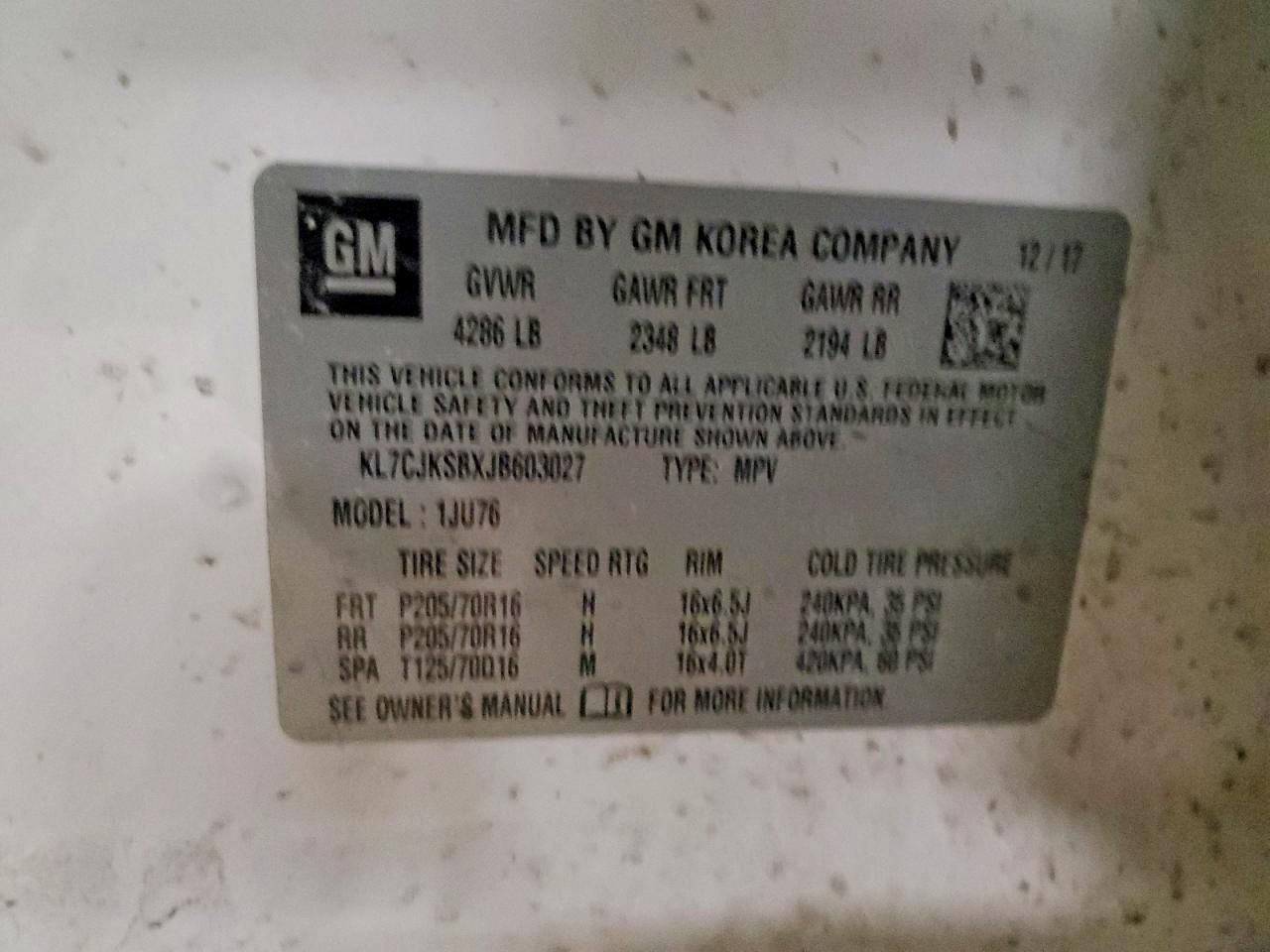 2018 Chevrolet Trax ls