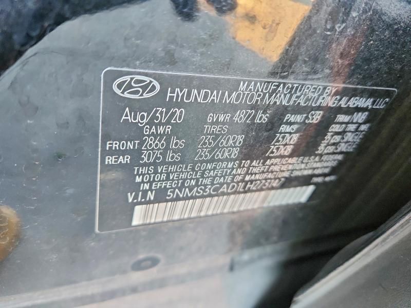 2020 Hyundai Santa fe sel