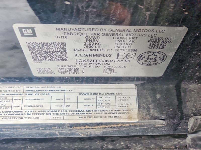 2019 GMC Yukon xl K1500 sle