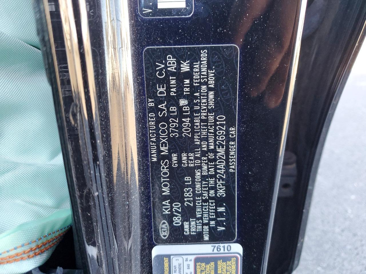 2021 KIA Forte fe