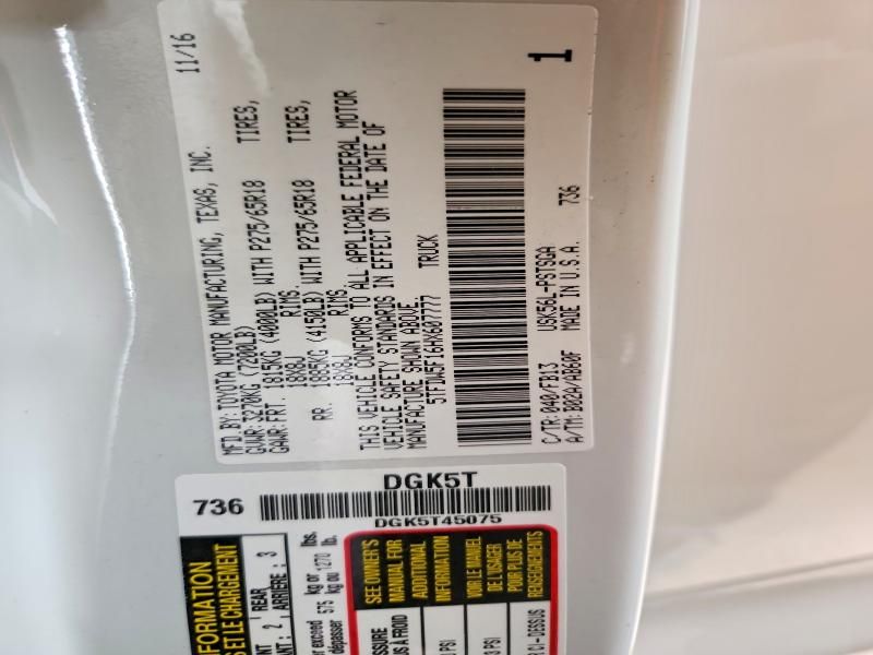 2017 Toyota Tundra Crewmax SR5