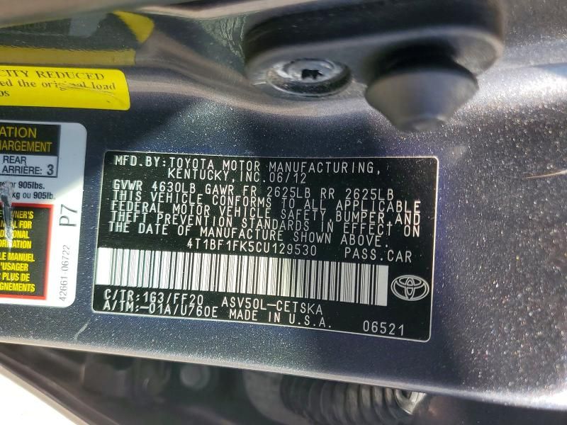 2012 Toyota Camry Base