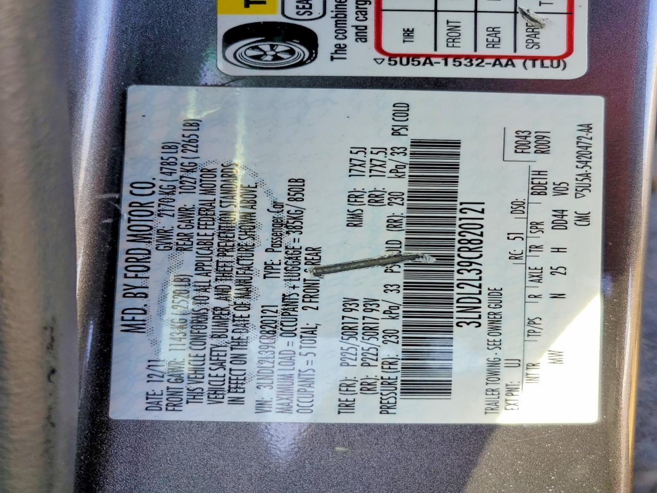 2012 Lincoln Mkz Hybrid