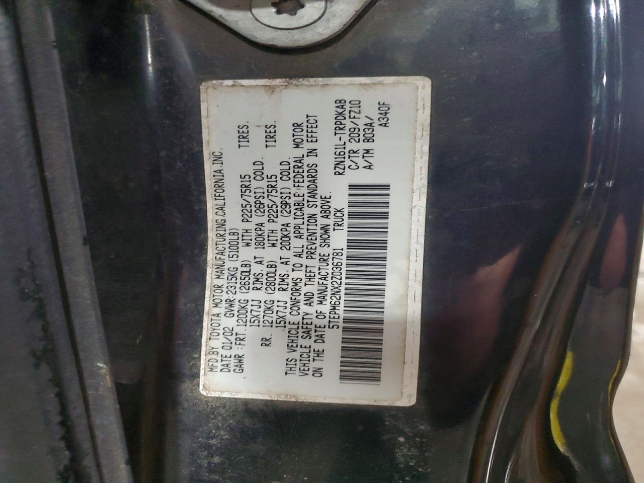 2002 Toyota Tacoma Base