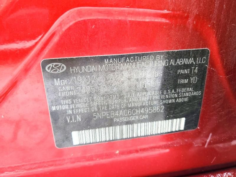 2012 Hyundai Sonata gls