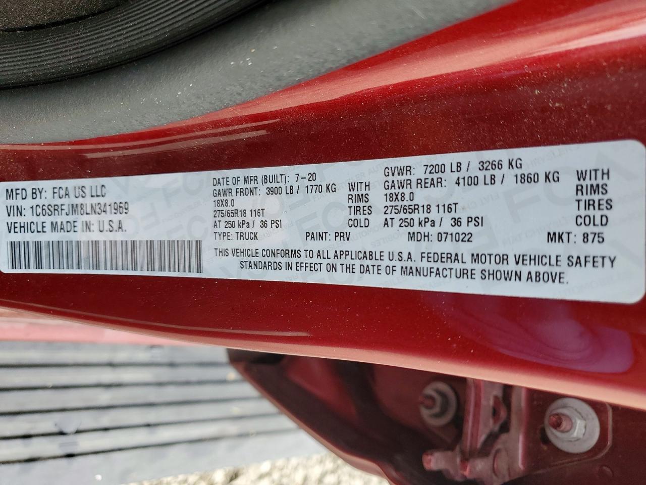 2020 Dodge 1500 Laramie