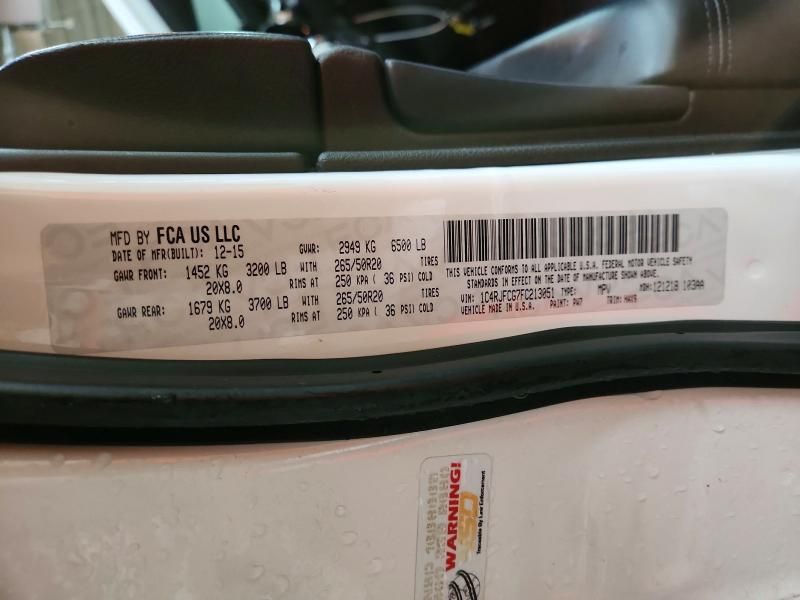 2015 Jeep Grand Cherokee Overland