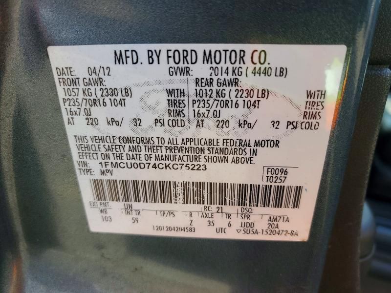 2012 Ford Escape xlt