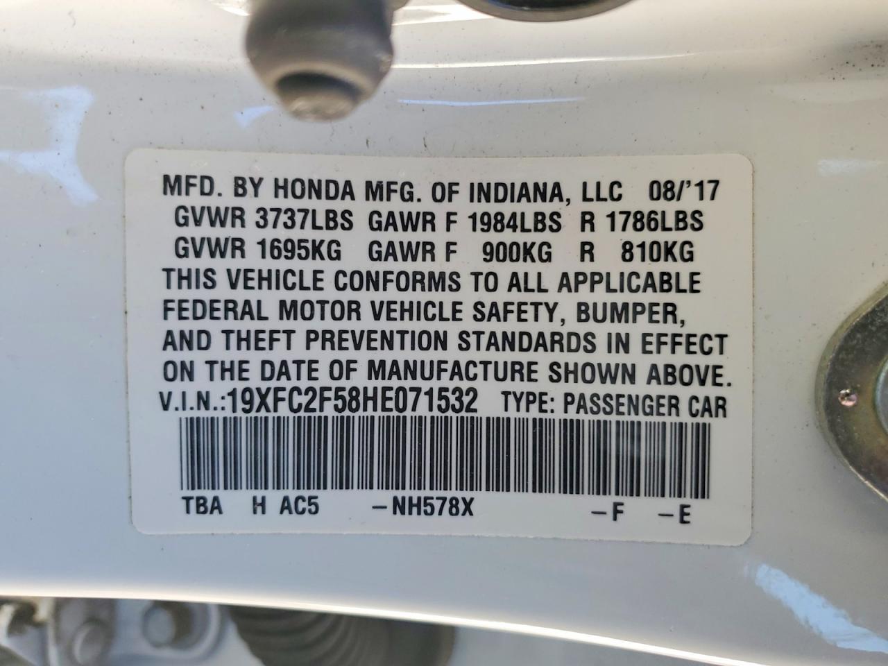 2017 Honda Civic lx