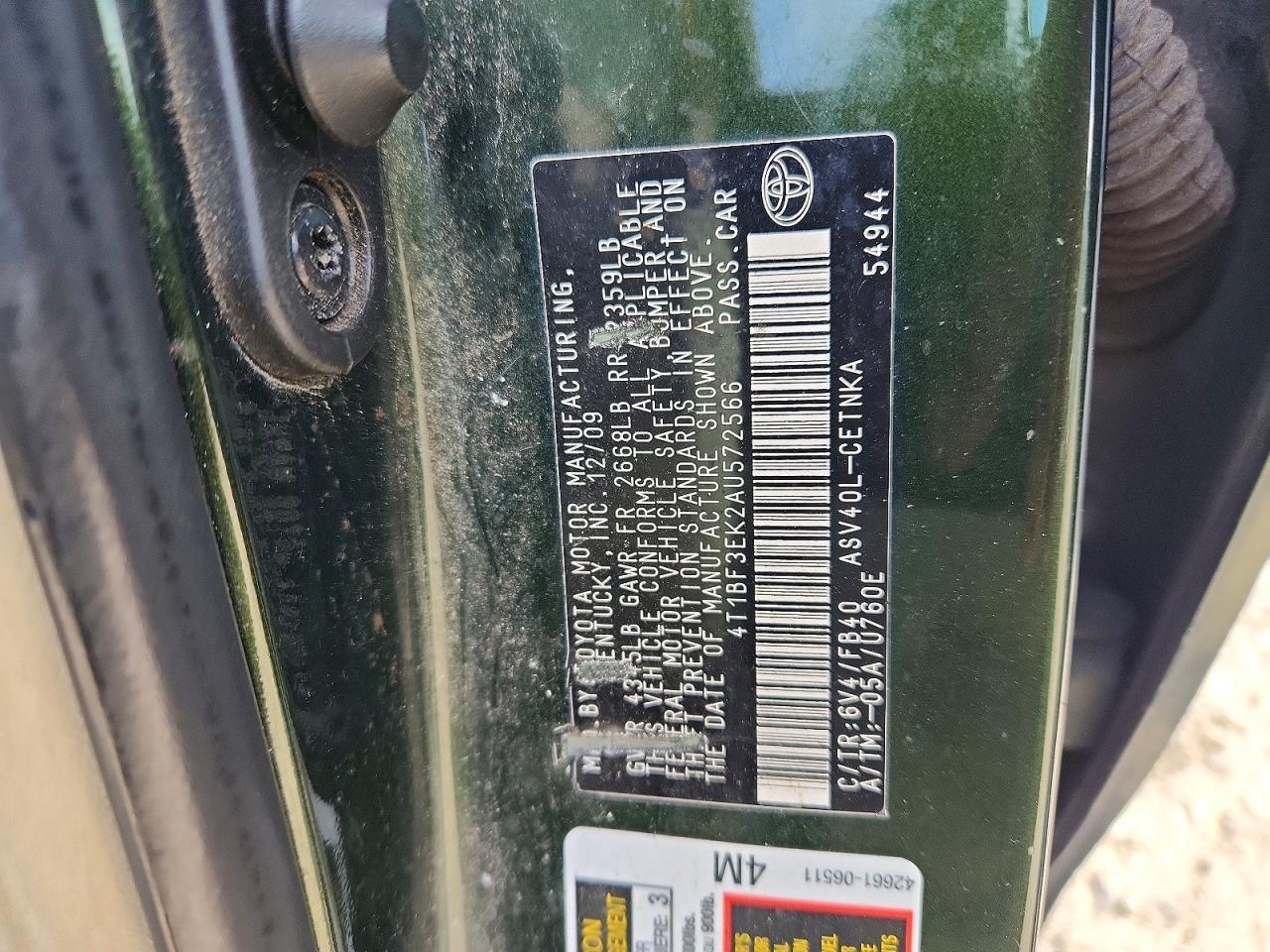 2010 Toyota Camry Base