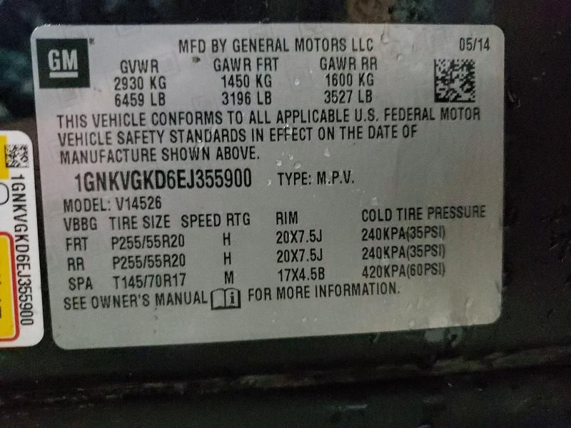 2014 Chevrolet Traverse lt