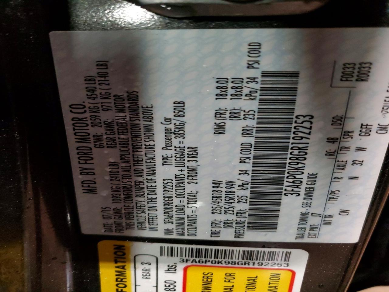 2016 Ford Fusion Titanium