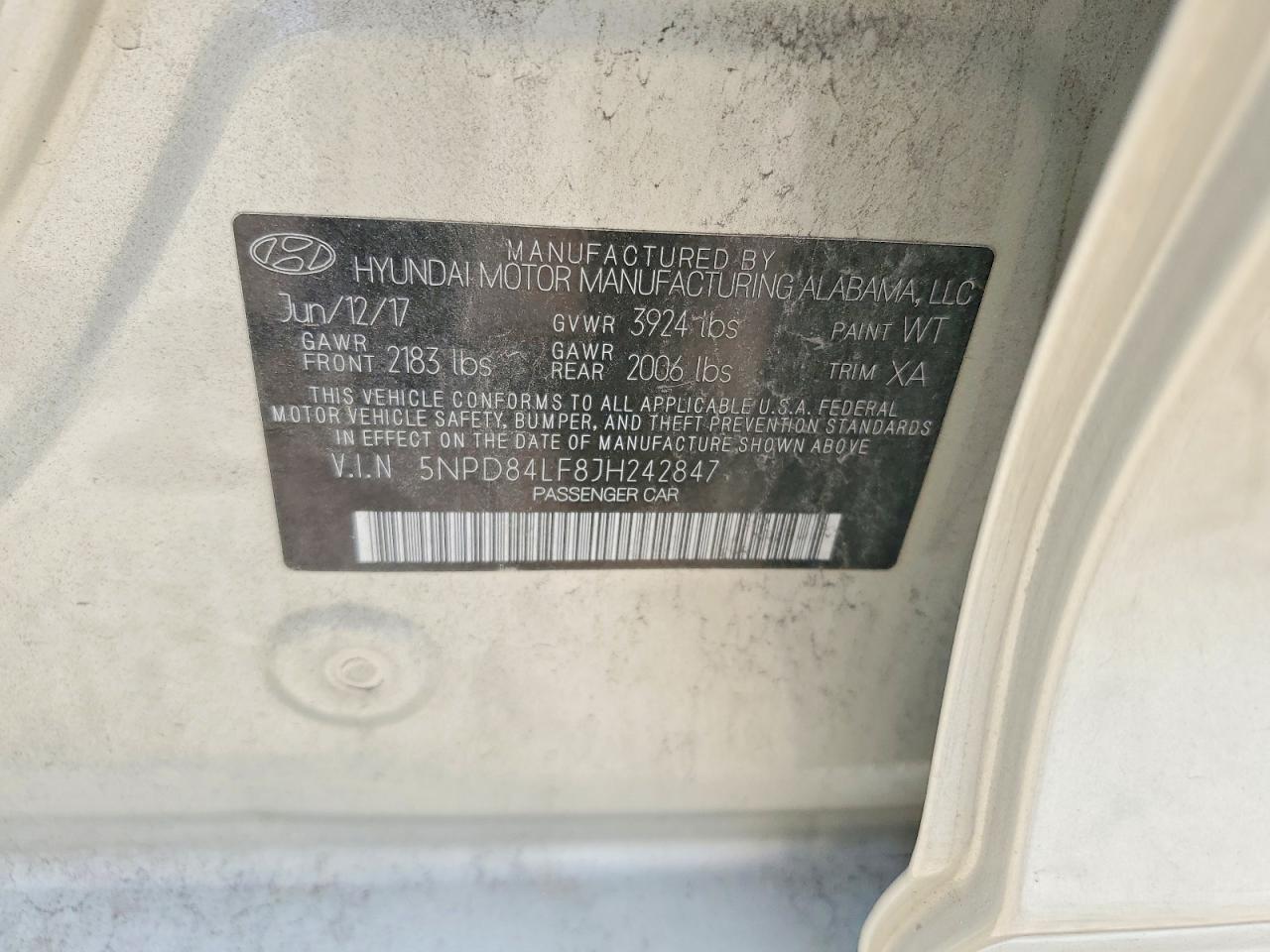 2018 Hyundai Elantra sel