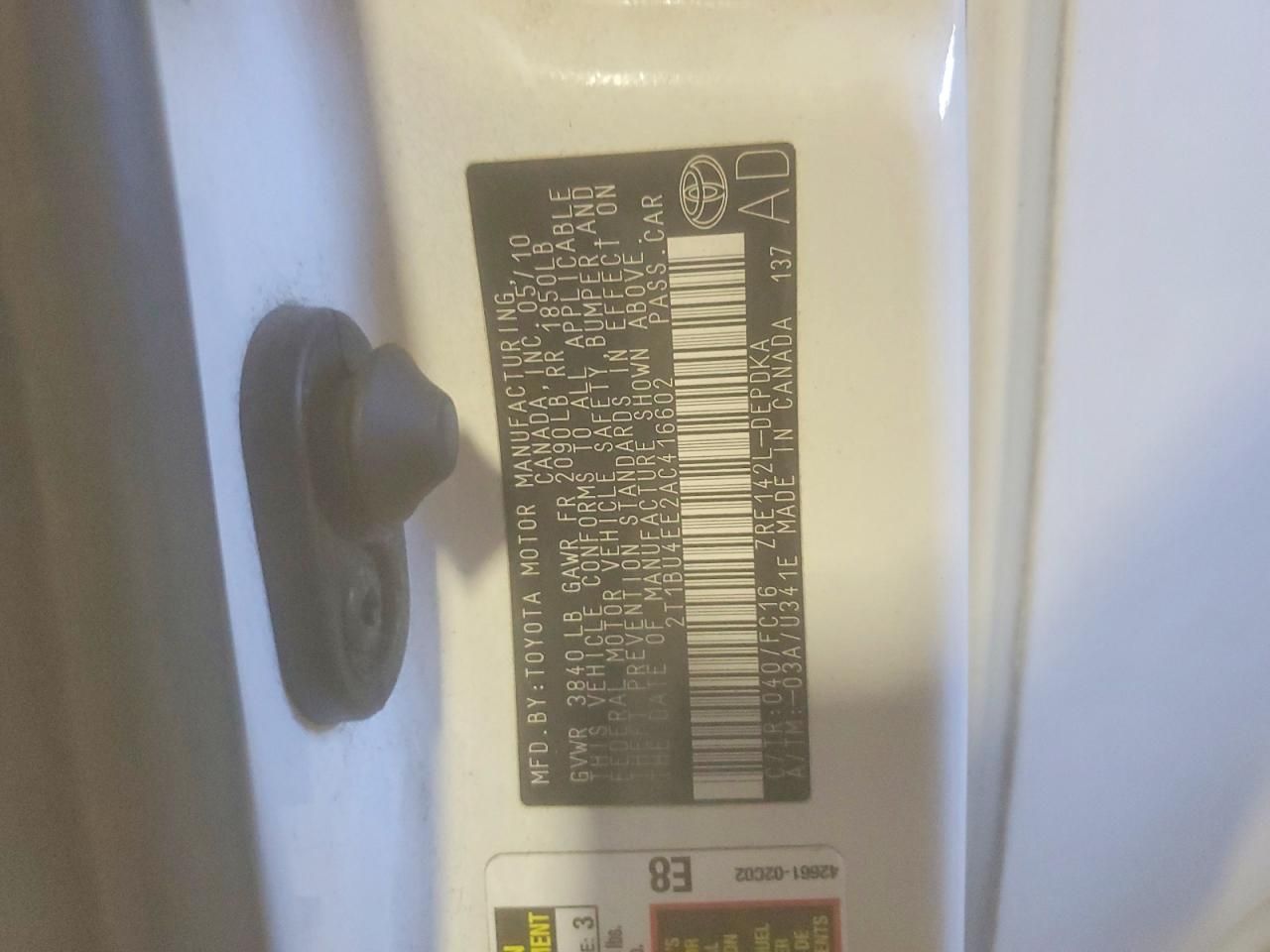 2010 Toyota Corolla Base