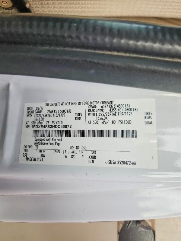 2017 Thor 2017 Ford Econoline E450 Super Duty Cutaway Van