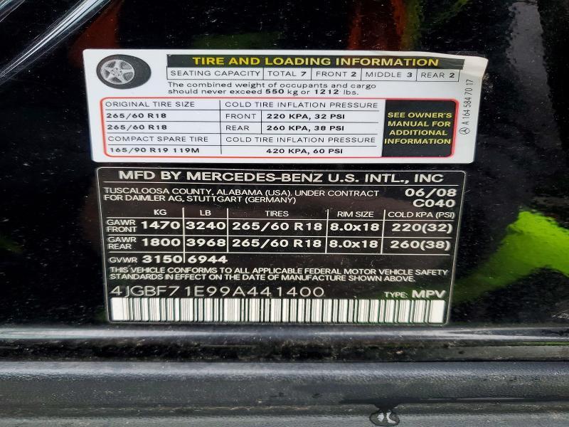 2009 Mercedes-Benz Gl 450 4matic