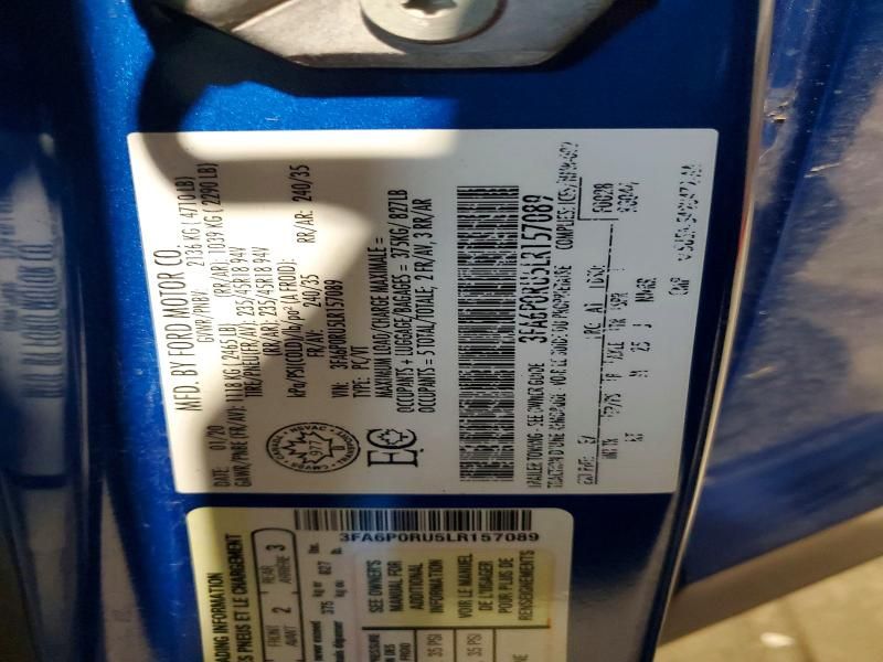 2020 Ford Fusion Titanium