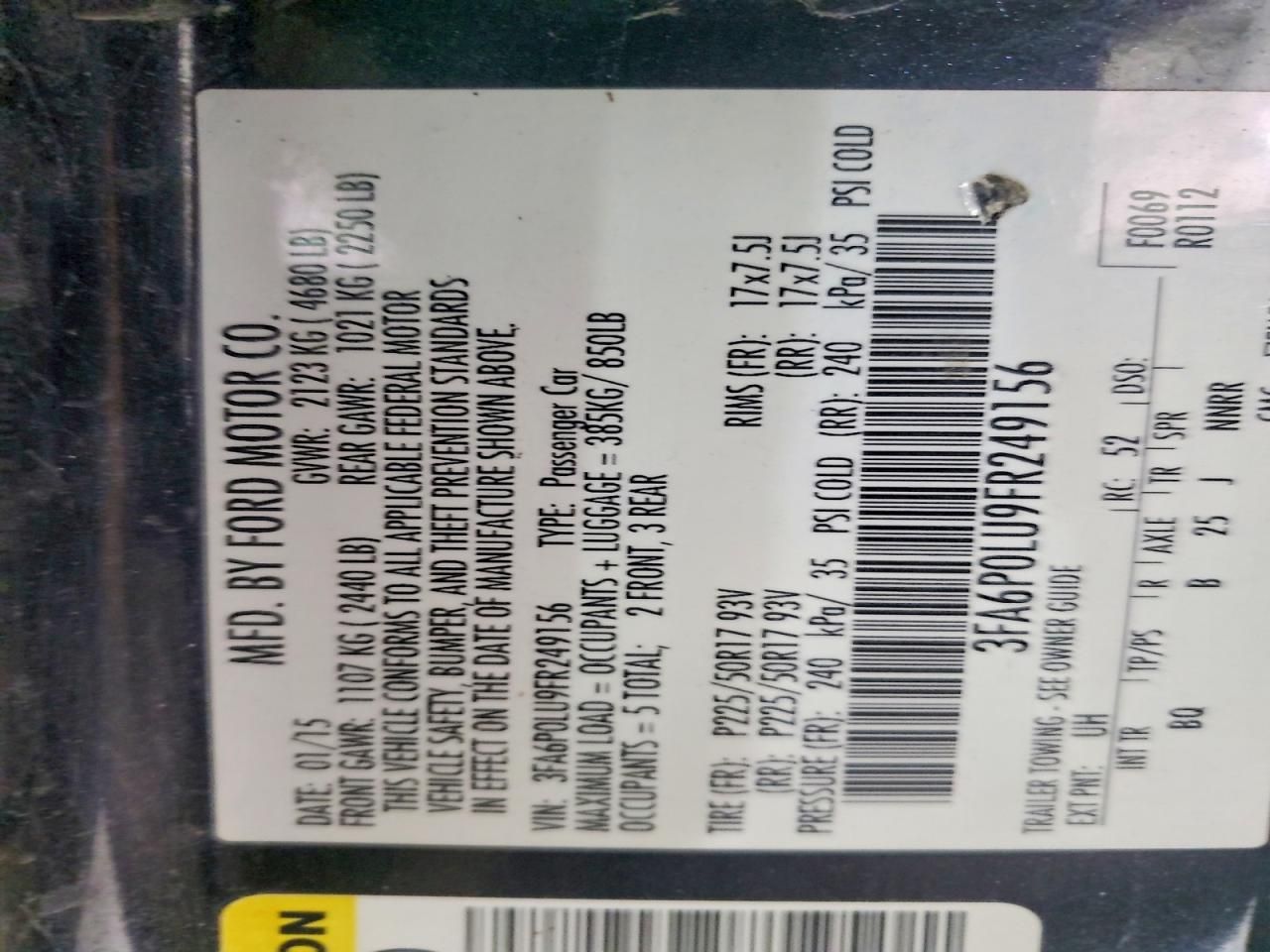 2015 Ford Fusion se Hybrid