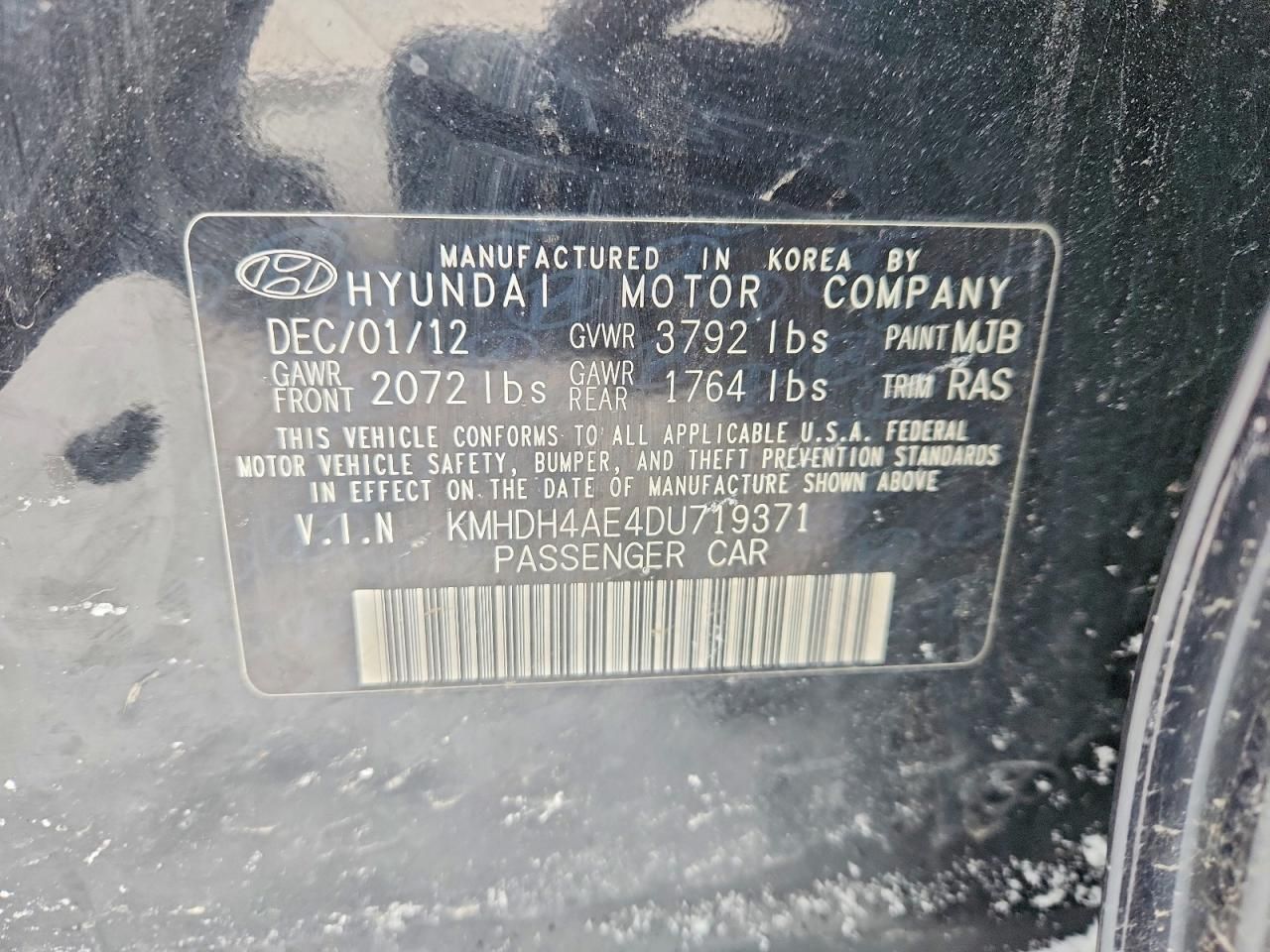 2013 Hyundai Elantra gls