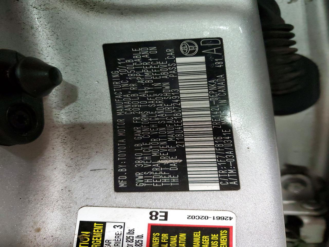 2011 Toyota Corolla Base