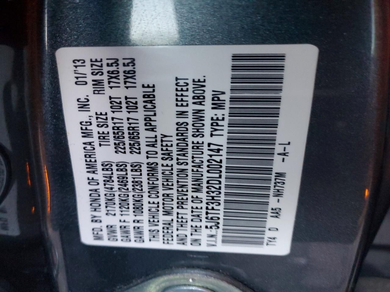 2013 Honda Crosstour ex