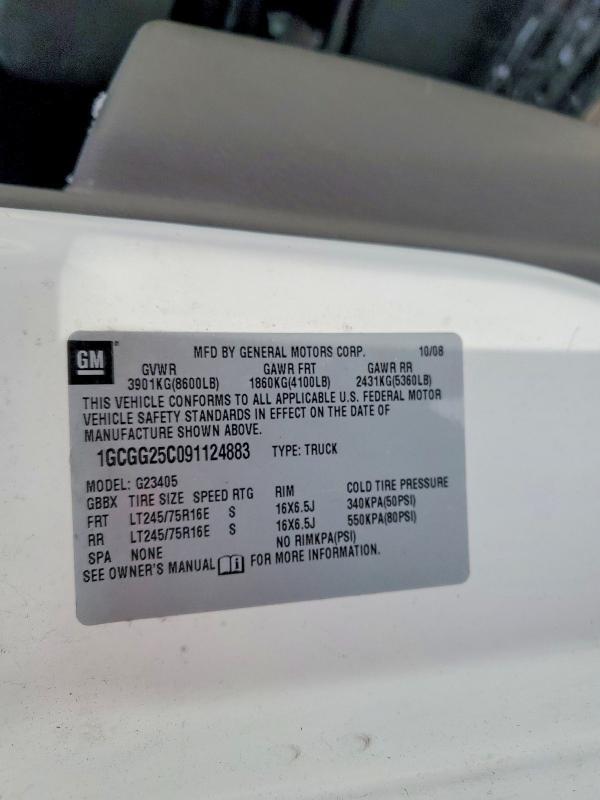 2009 Chevrolet Express G2500 Utility / Service van