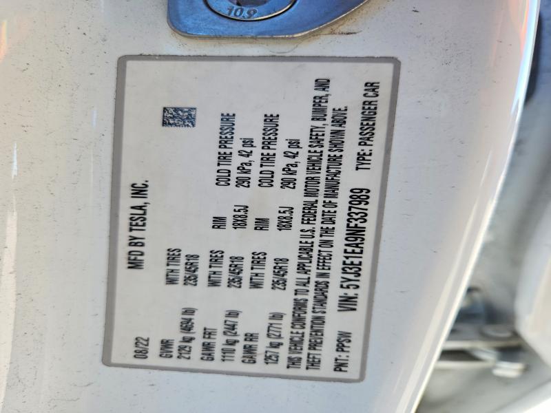 2022 Tesla Model 3