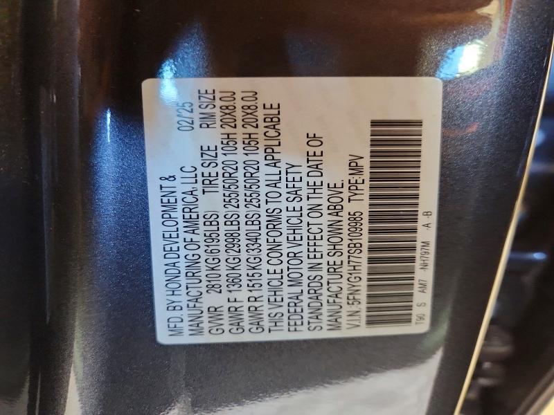 2025 Honda Pilot Touring