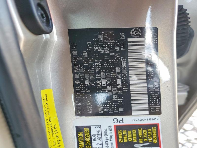 2013 Toyota Camry l