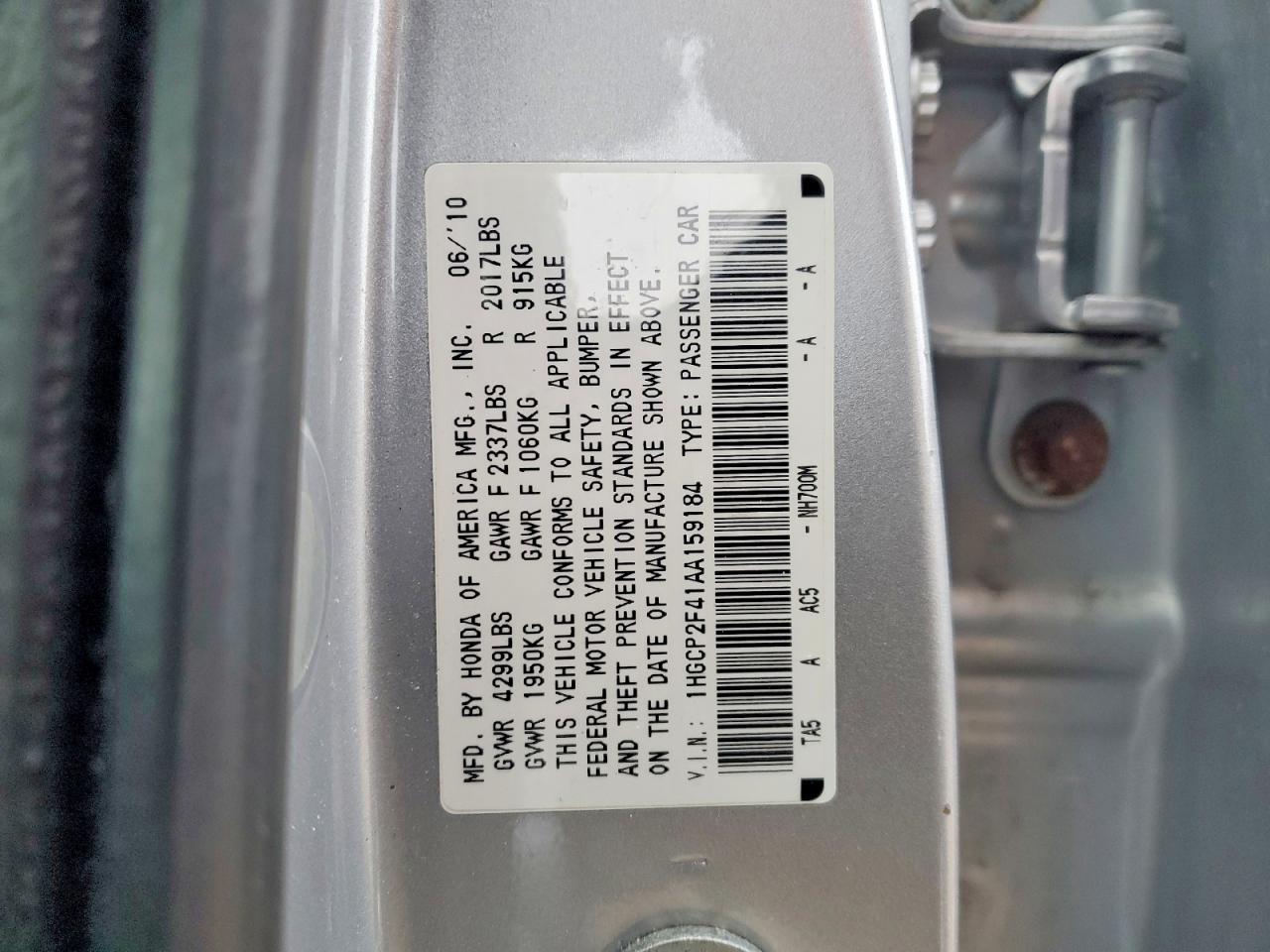 2010 Honda Accord lxp