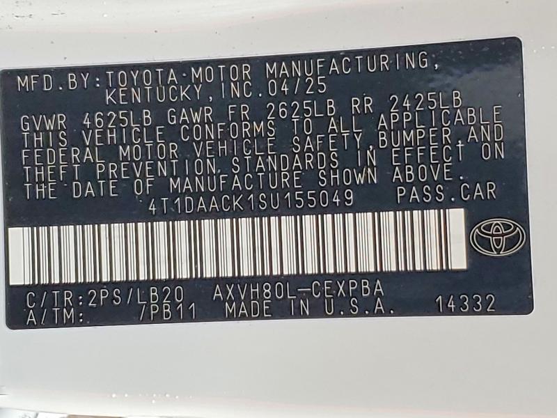 2025 Toyota Camry xse