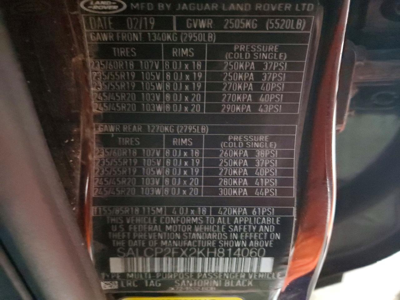 2019 Land Rover Discovery Sport se