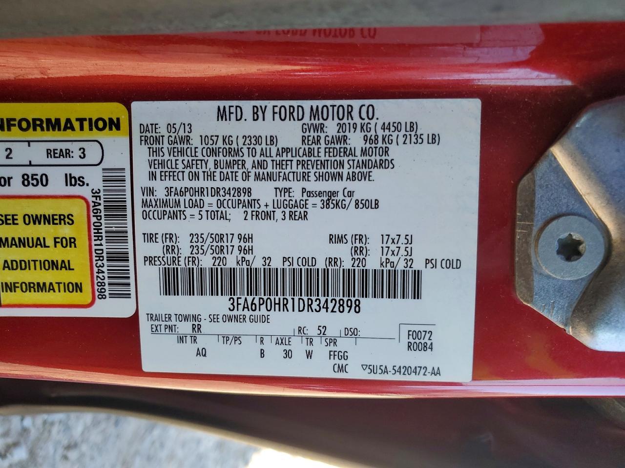 2013 Ford Fusion se