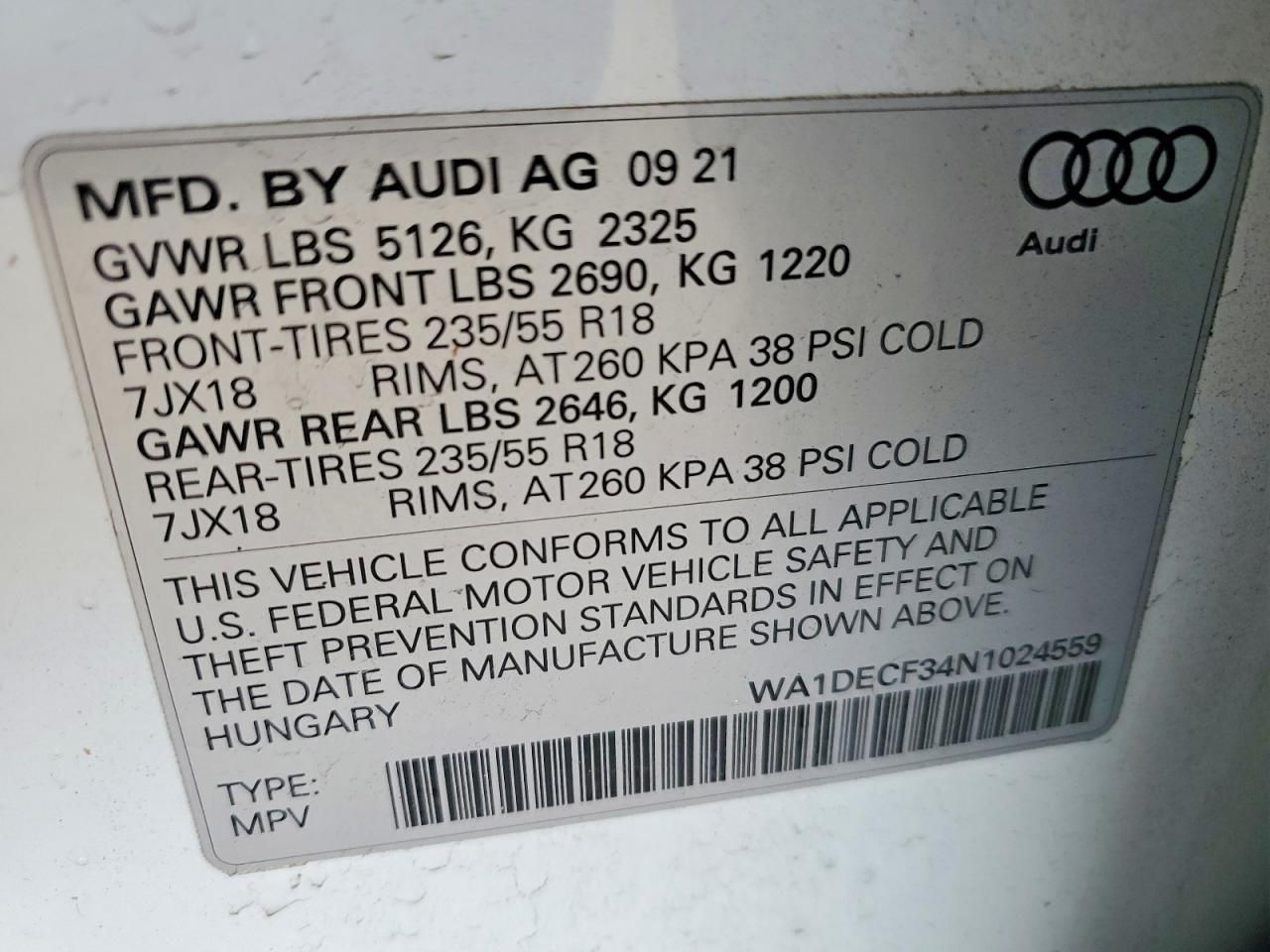 2022 Audi Q3 Premium s Line 45