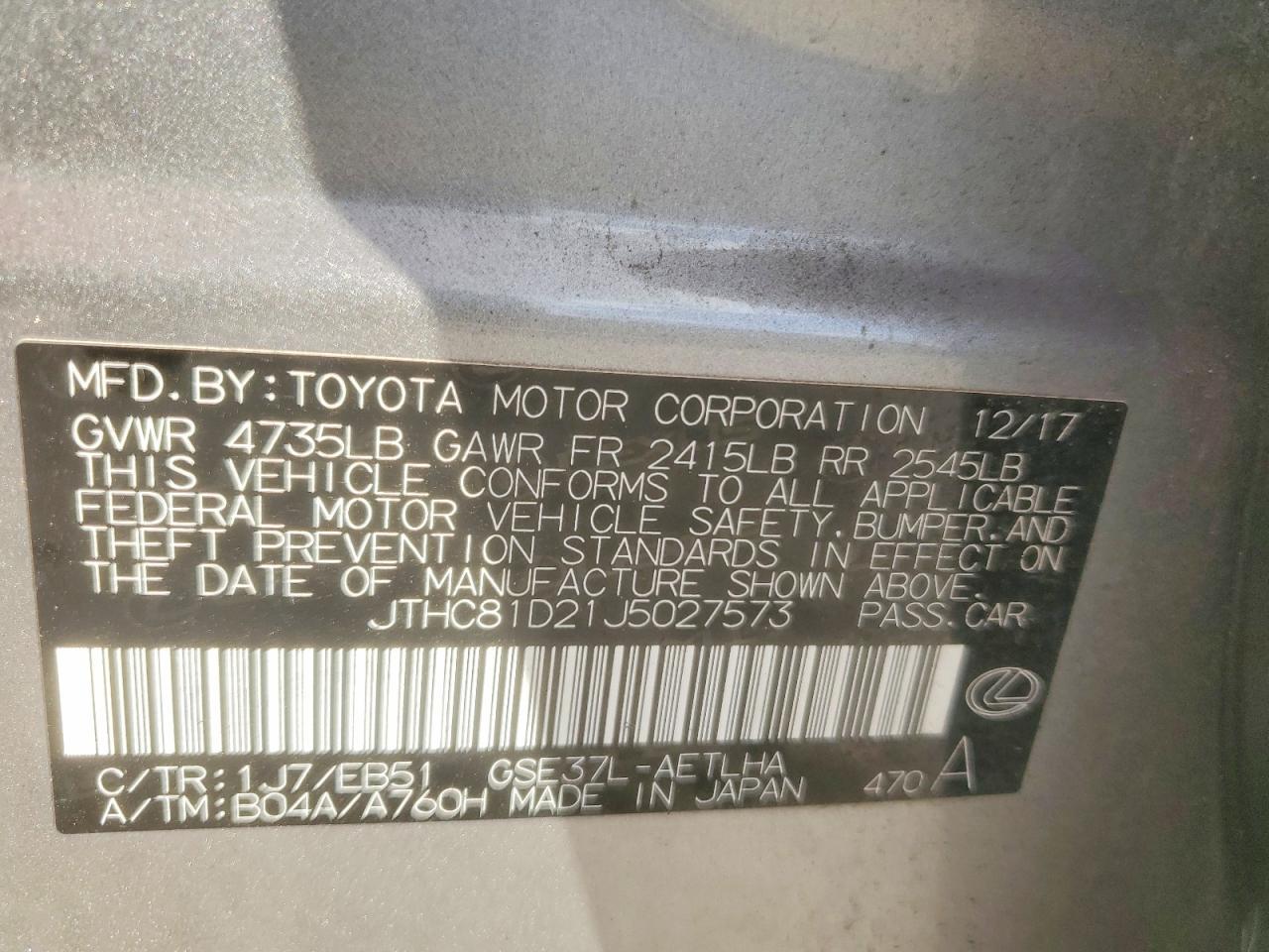 2018 Lexus Is 300