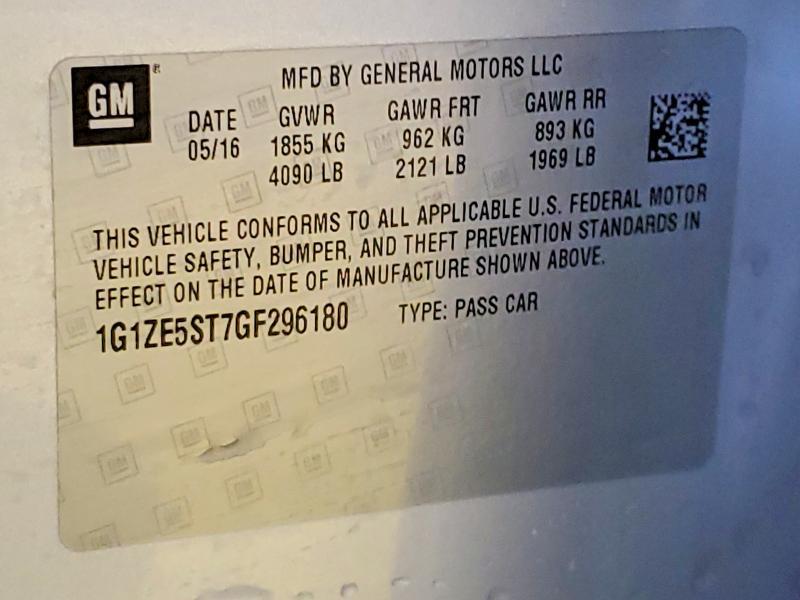 2016 Chevrolet Malibu lt
