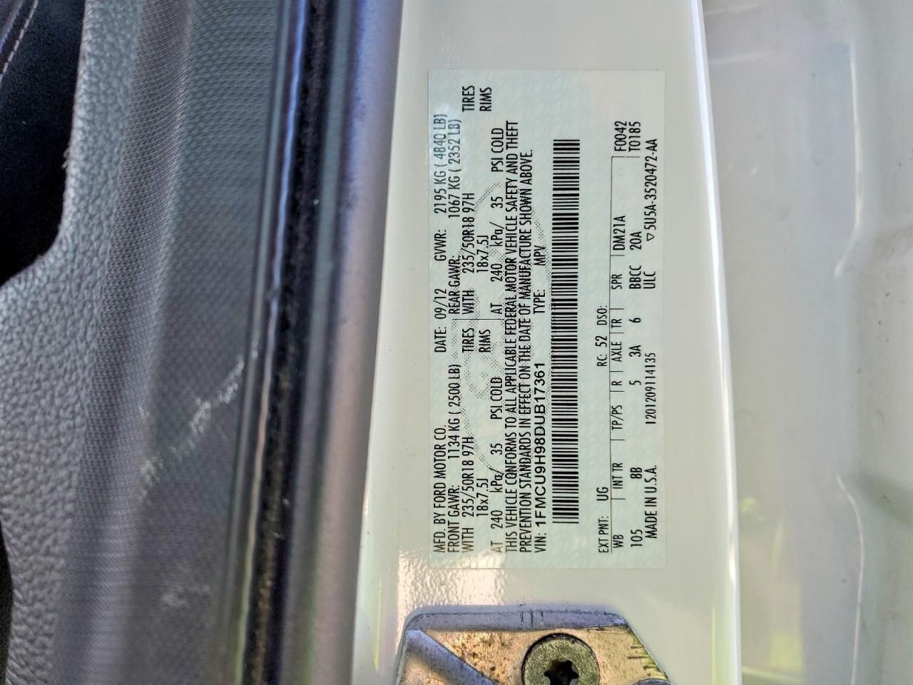 2013 Ford Escape SEL