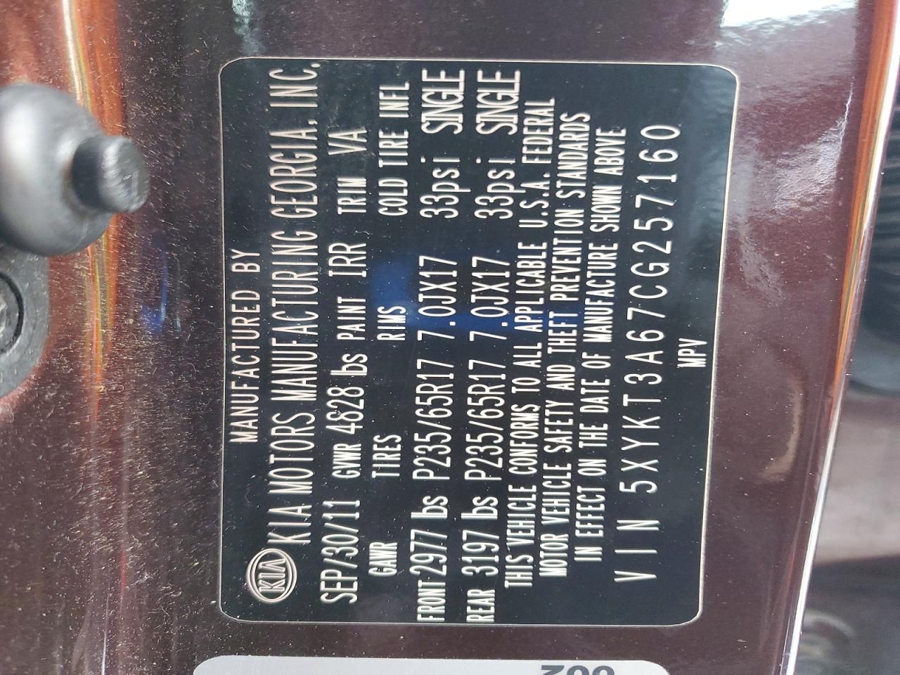 2012 KIA Sorento Base