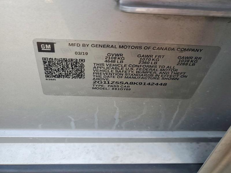 2019 Chevrolet Impala lt