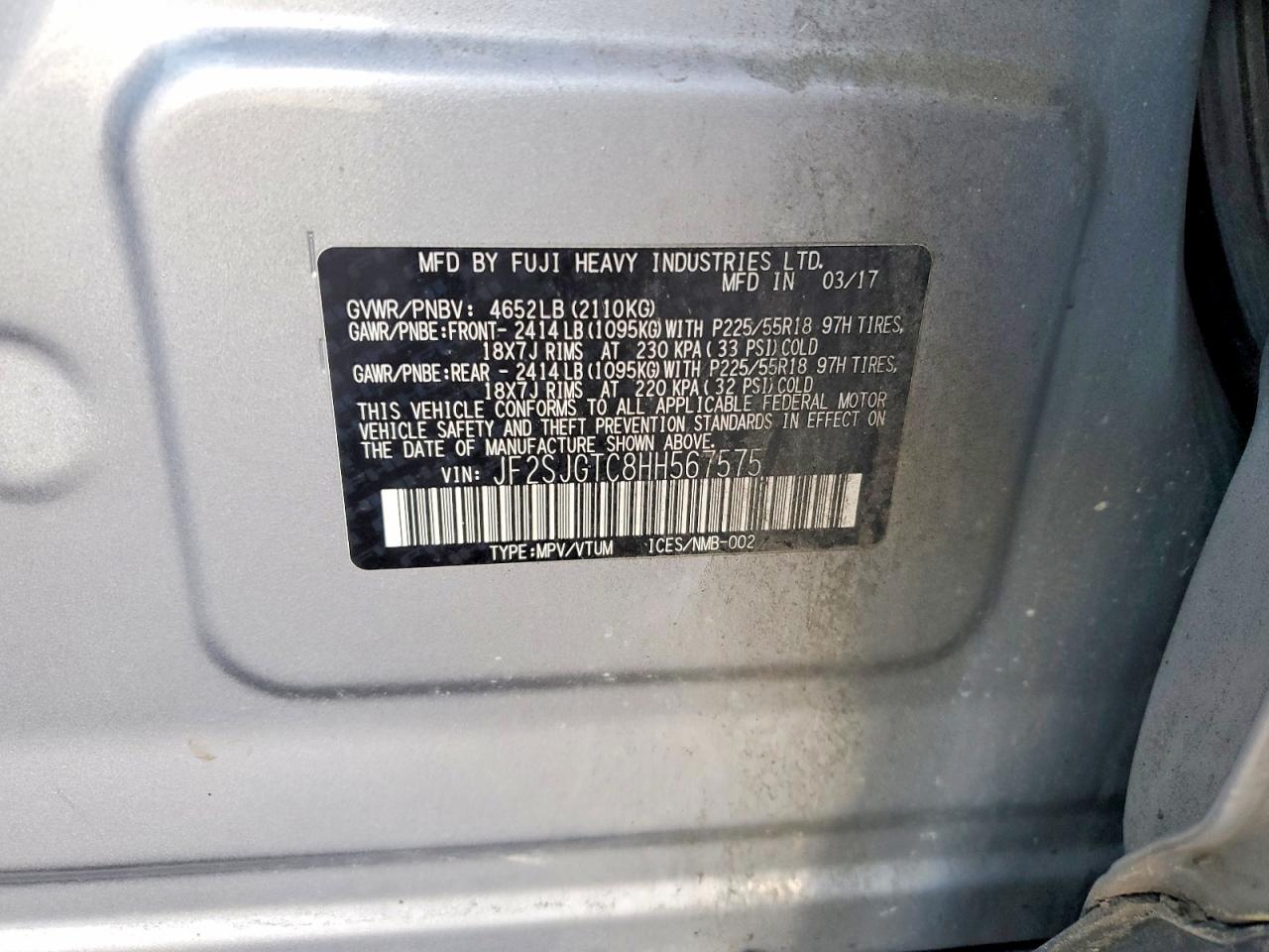 2017 Subaru Forester 2.0xt Touring