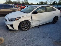 KIA salvage cars for sale: 2021 KIA Forte gt Line