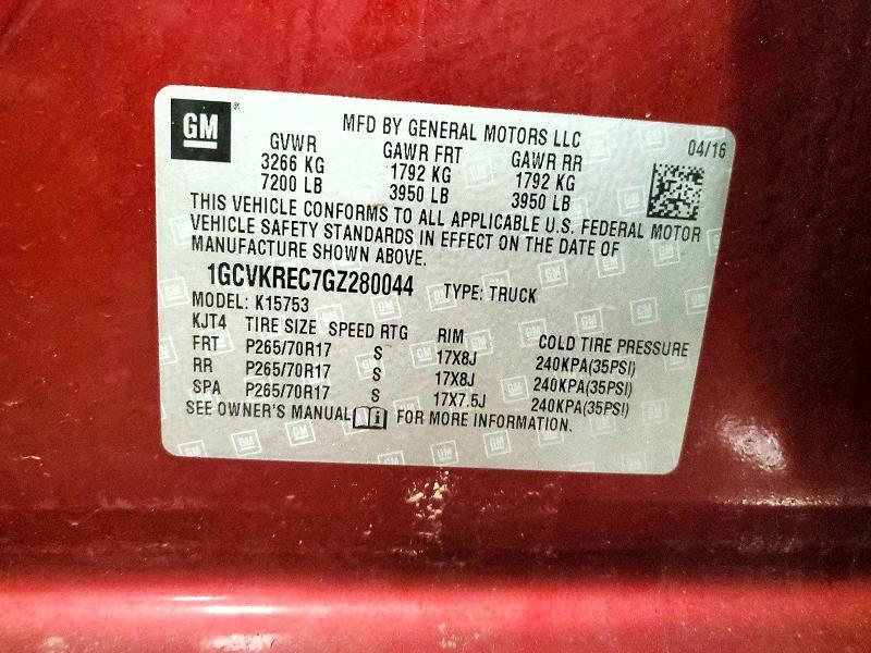 2016 Chevrolet Silverado K1500 LT