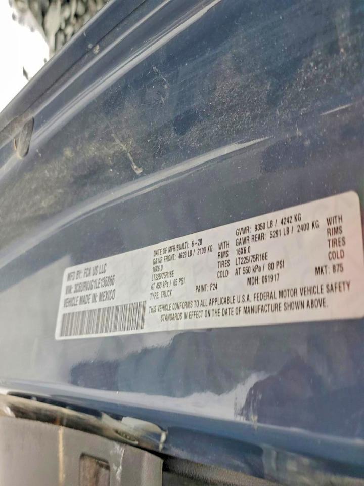 2020 Dodge RAM Promaster 3500 Delivery Van